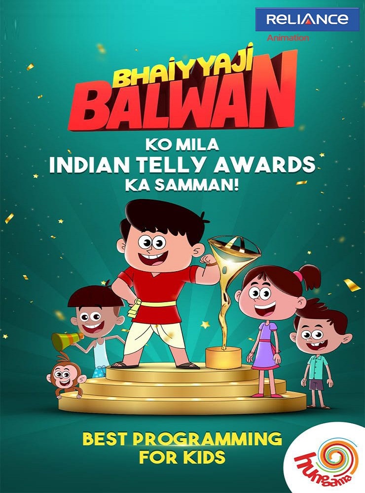 Reliance Animation — Best Kids Show Programming 2023 - Bhaiyyaji Balwan - Indian Telly Awards 